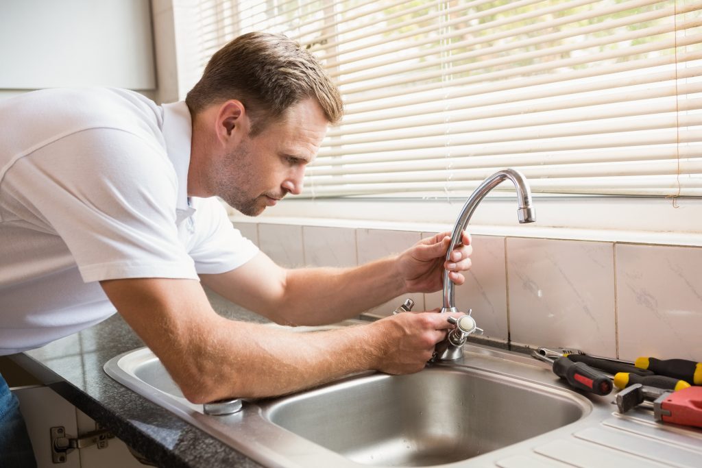 Man Fixing Home