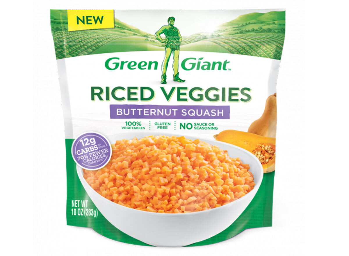 Green giant riced butternut squash bag