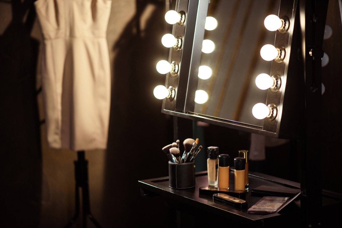 pageant backstage with mirror set up, pageant facts