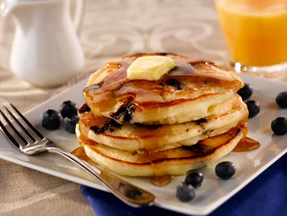 Pancakes with Blueberries