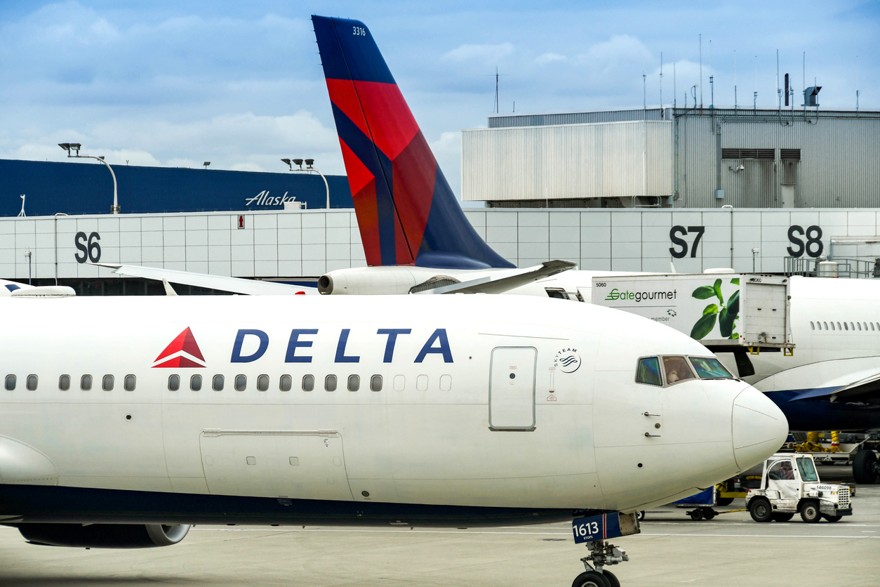 Delta Air Lines planes at an airport