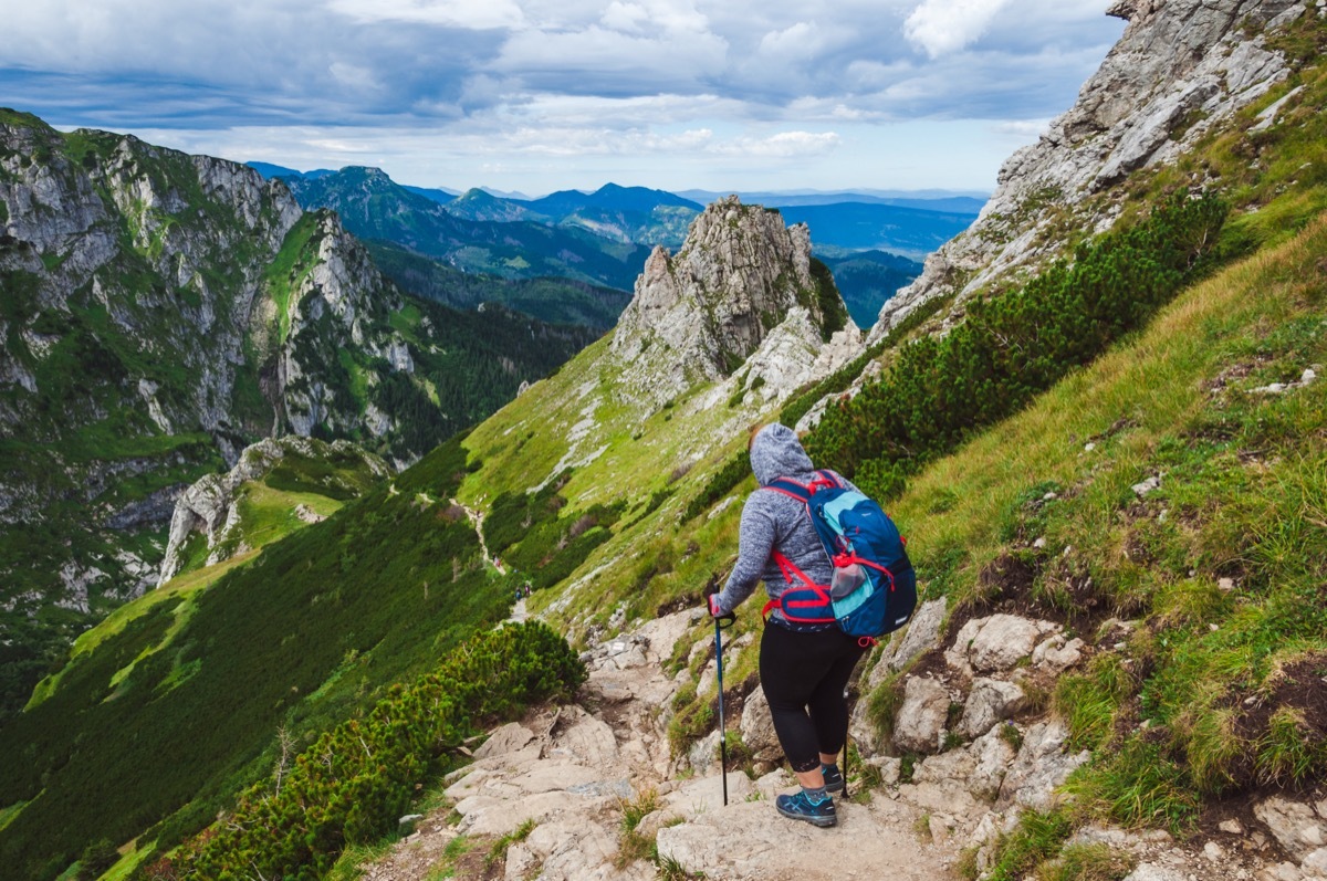 Person Taking a Solo Hike