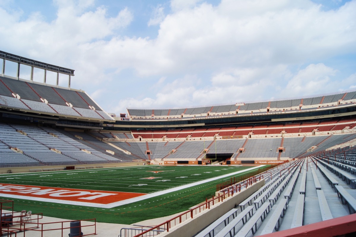 austin longhorns playing at Darrell K. Royal Texas Memorial Stadium