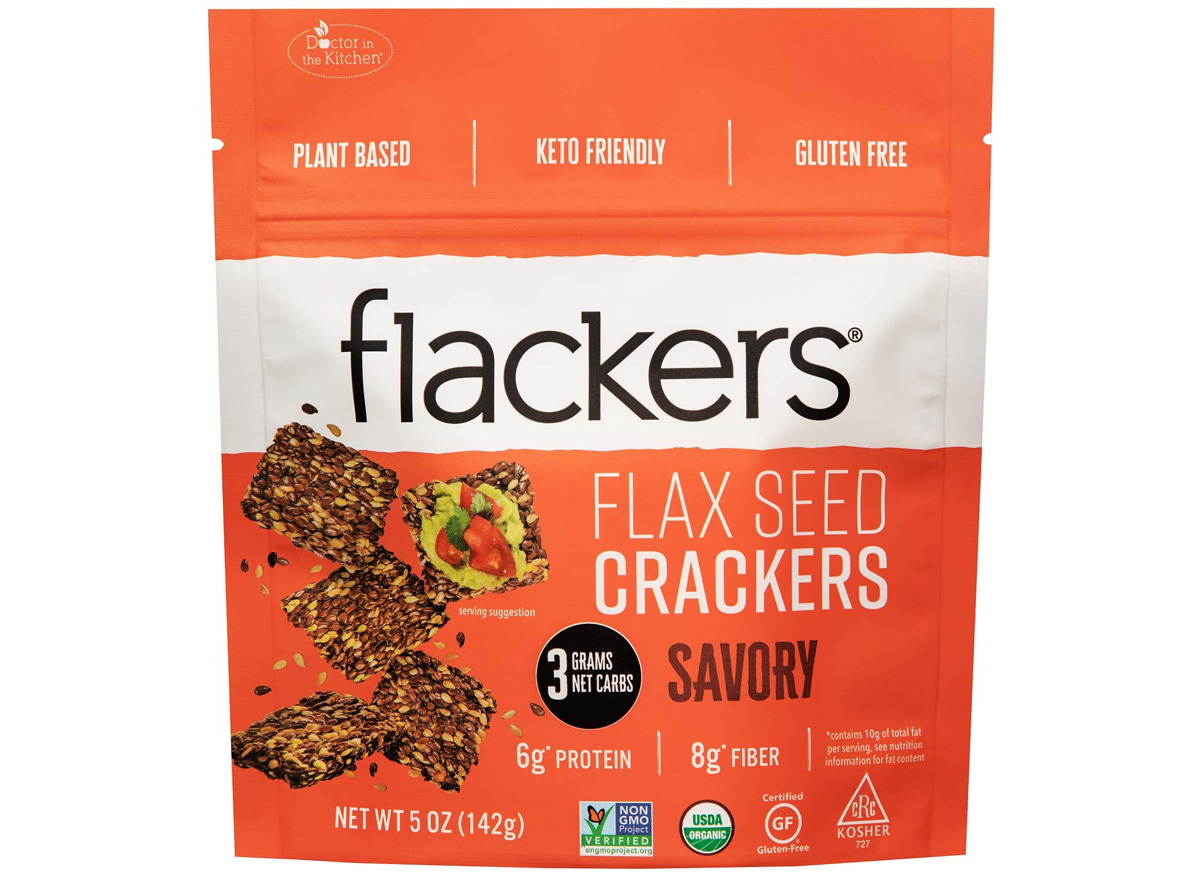 Flackers flax seed crackers savory