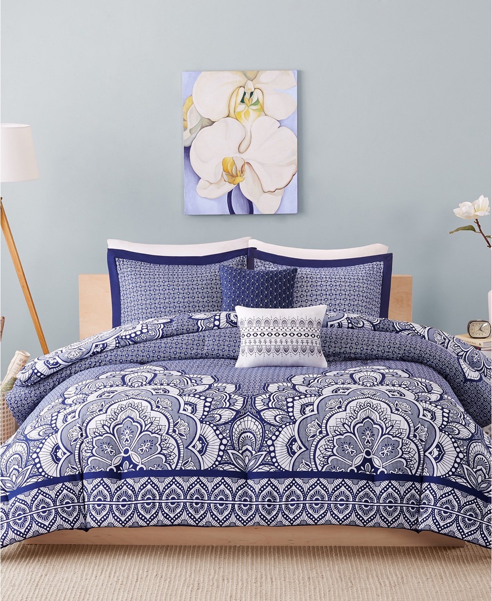 Navy bedding