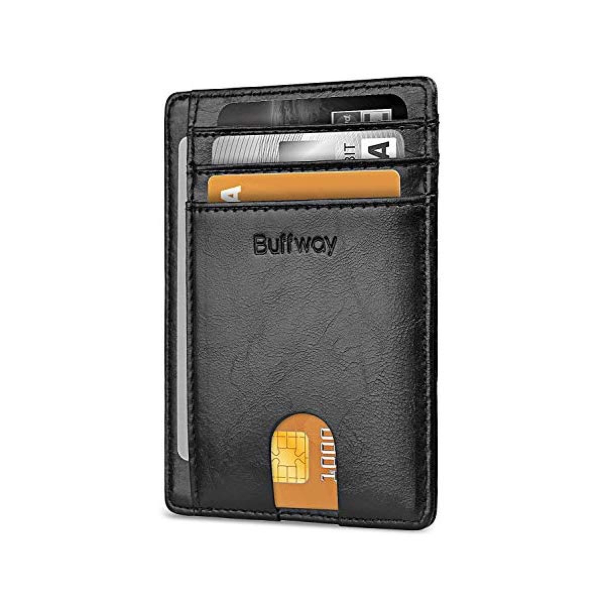 black wallet