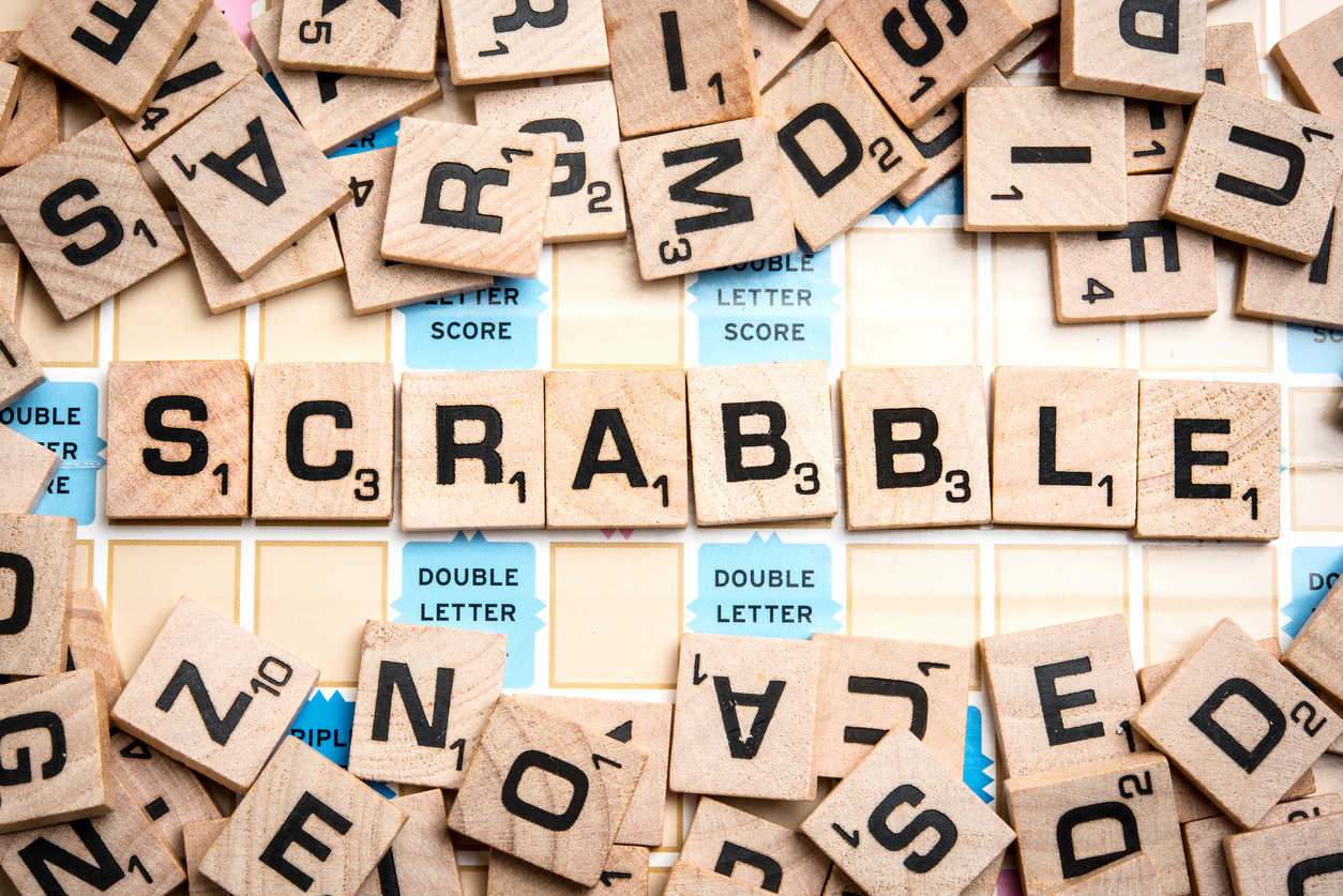 scrabble board game