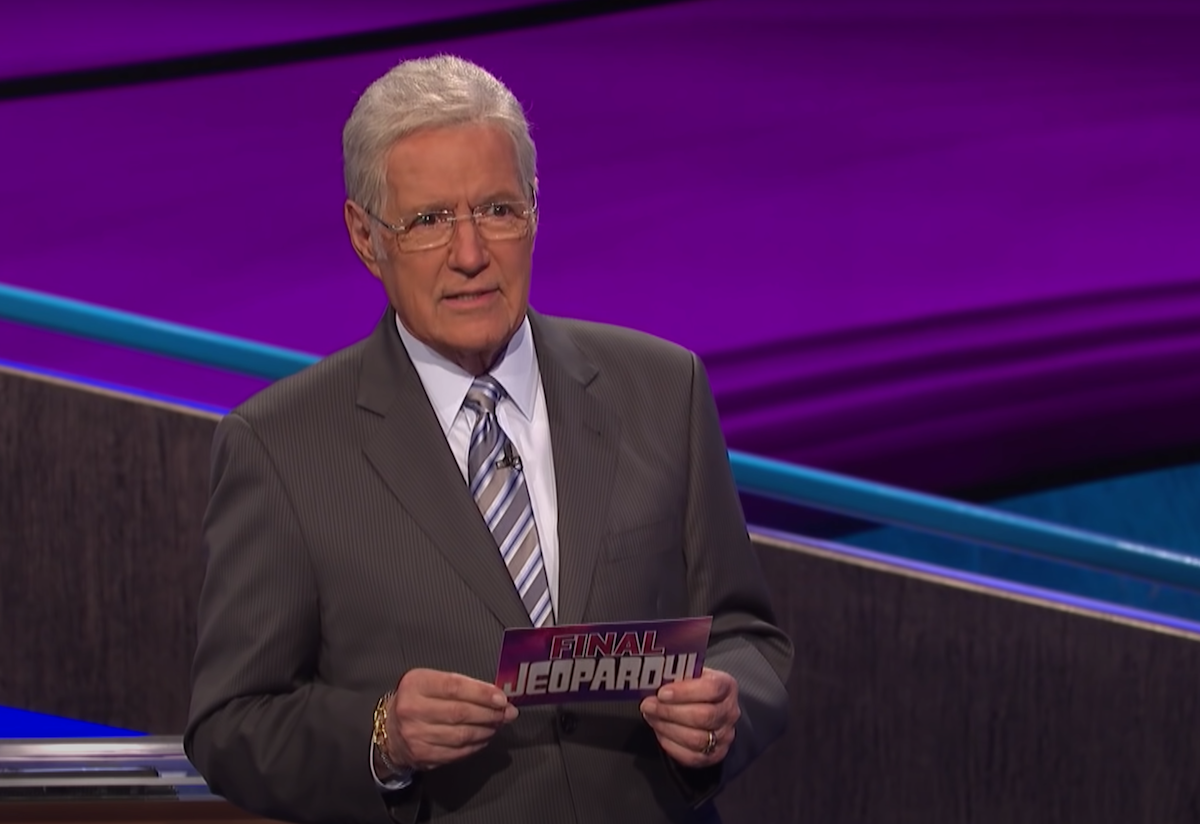 Alex Trebek hosting 