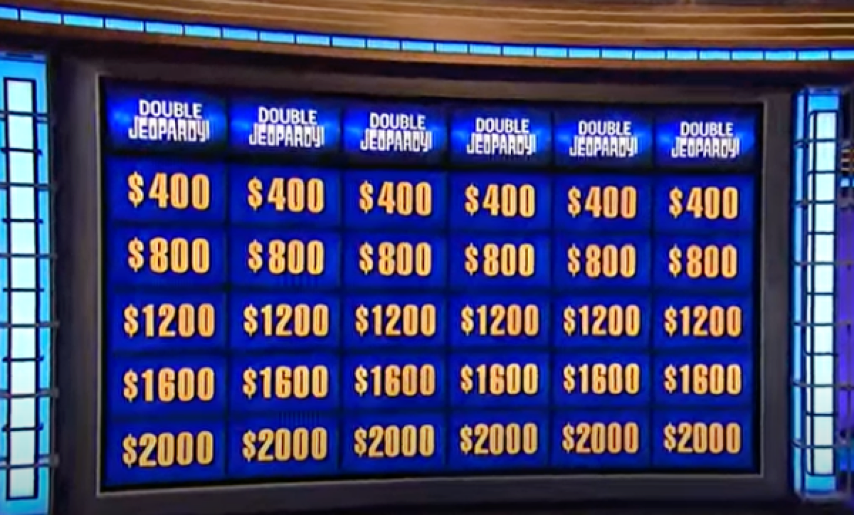 double jeopardy board