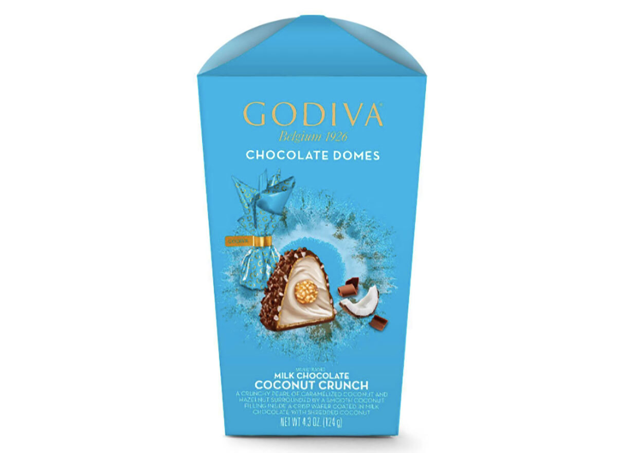 godiva coconut crunch chocolate domes