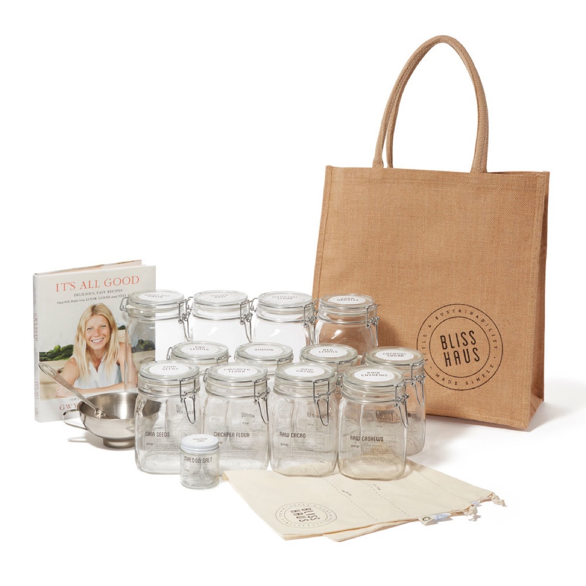 gwyenth paltrow goop pantry set, celebrity homeware