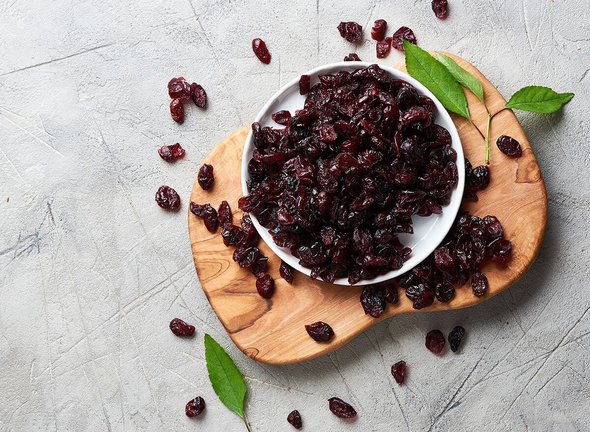 dried cherries in bowl