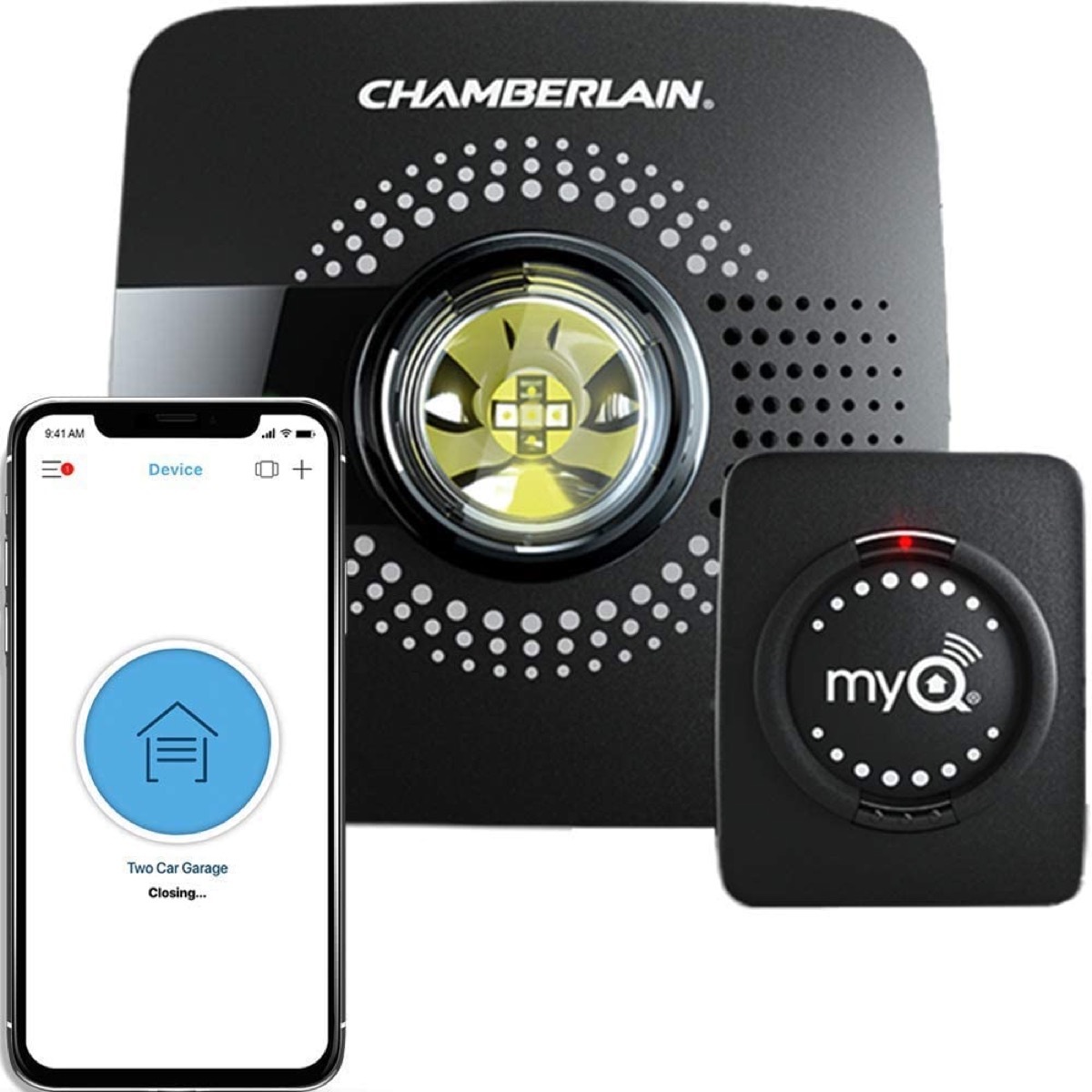 garage door opener set and iphone