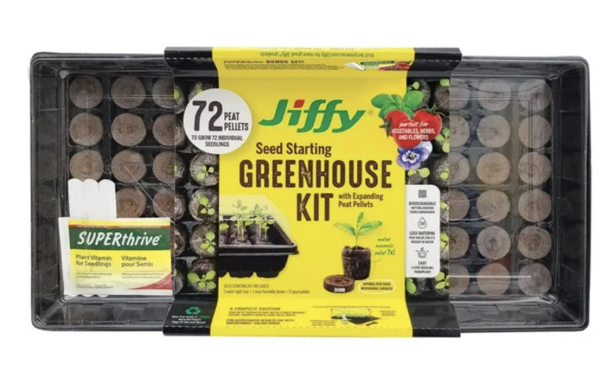 Jiffy Greenhouse Seed Starter Kit Walmart