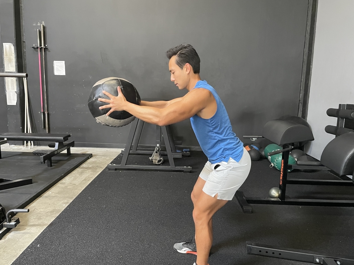 medicine ball slams