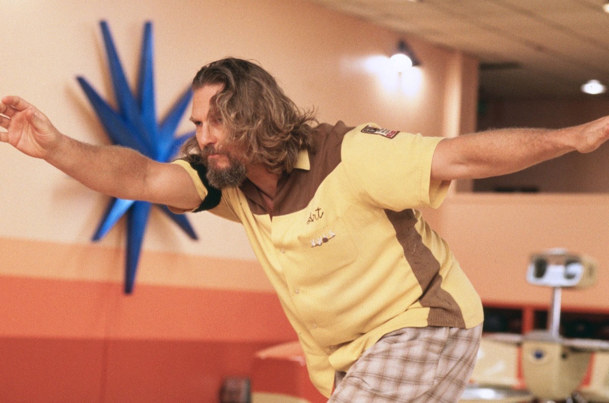 Jeff Bridges in Big Lebowski wearing bowling shirt