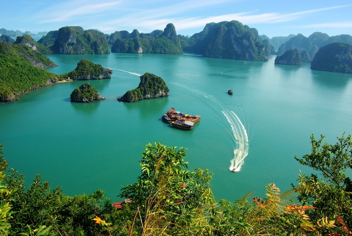 aerial view of ha long bay