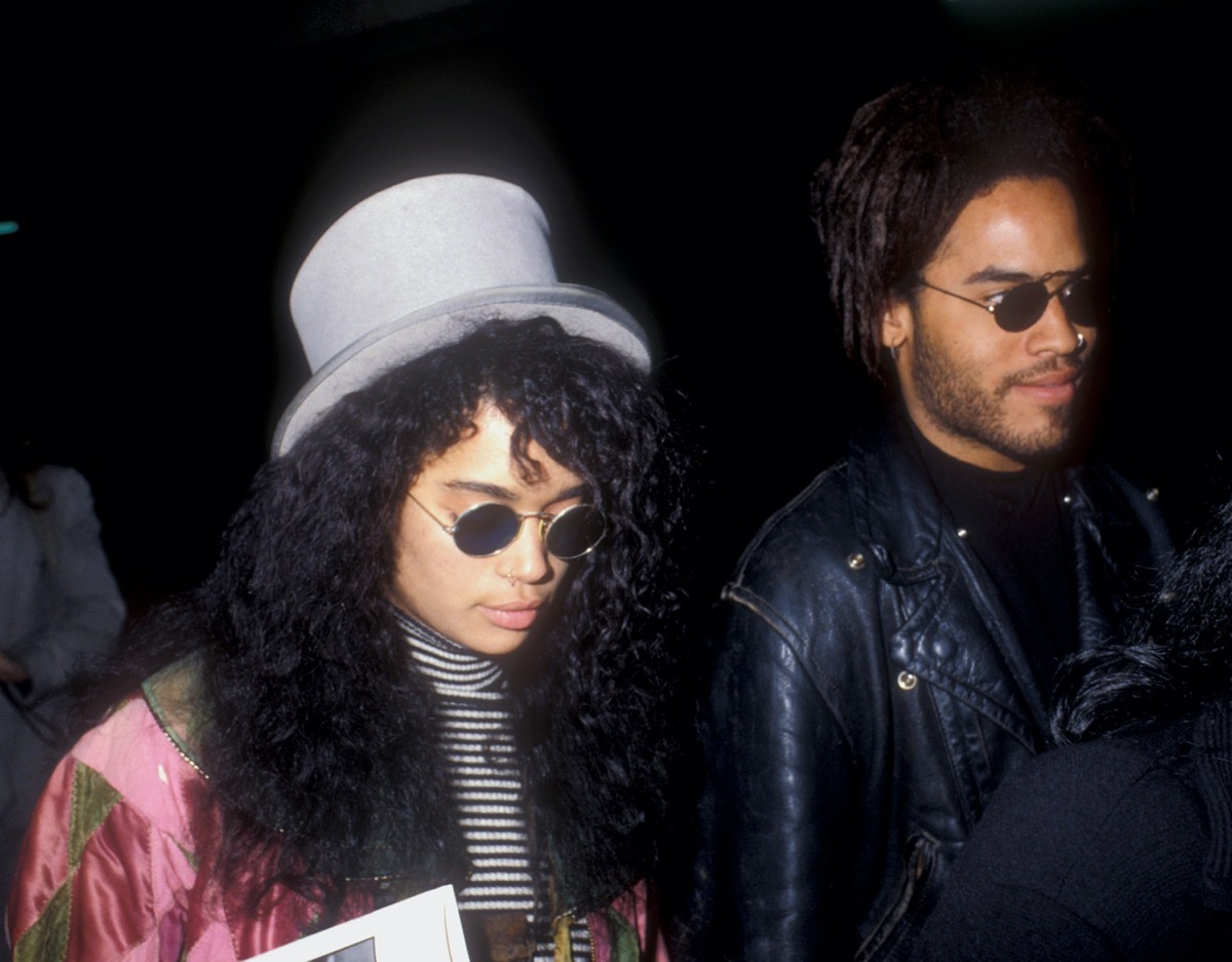 Lisa Bonet and Lenny Kravitz in 1988