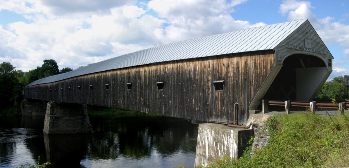 windsor cornish bridge, new hampshire, iconic state photos