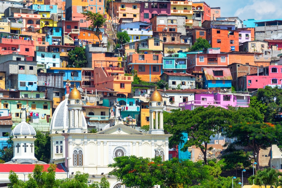 Church on a hill in Ecuador