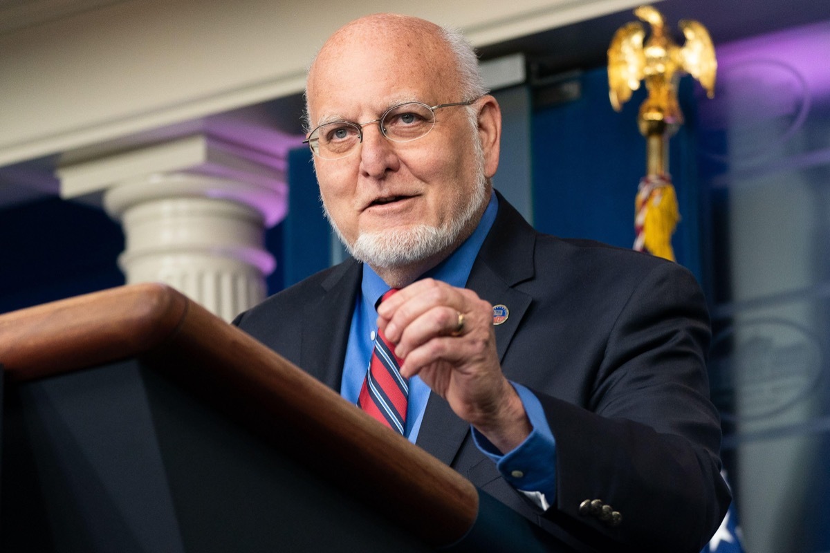 dr. robert redfield at the white house