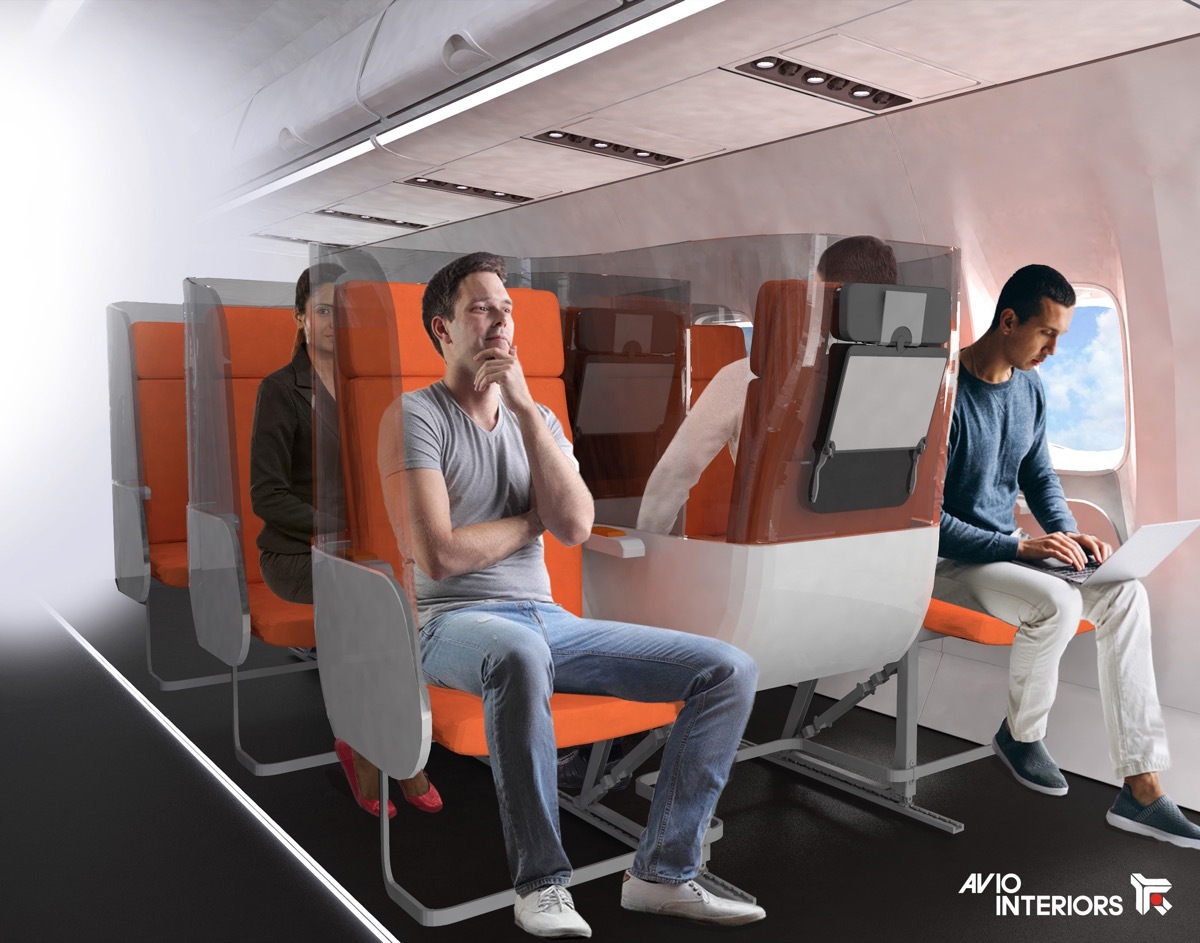 Janus airplane seat designed by Aviointeriors