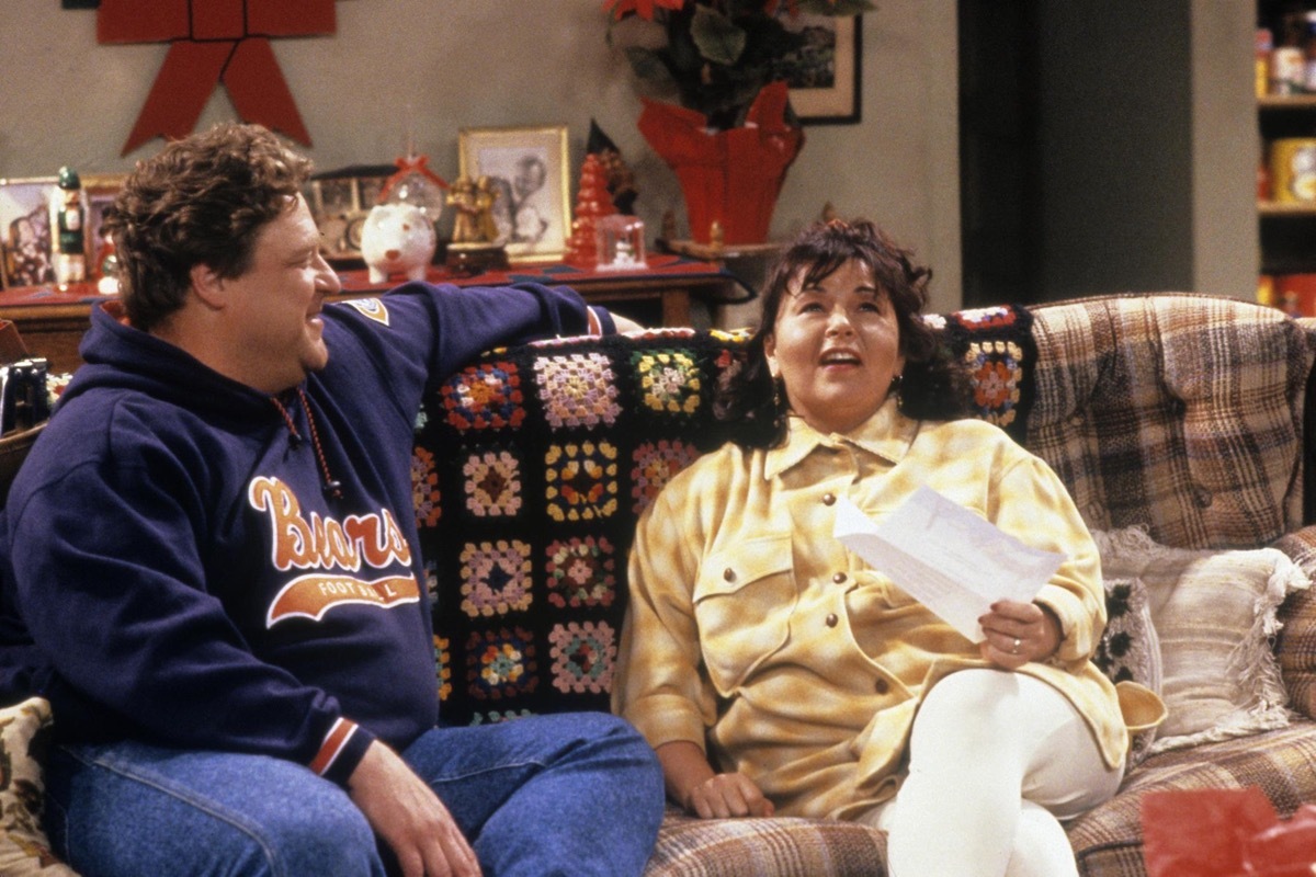 john goodman and roseanne on roseanne