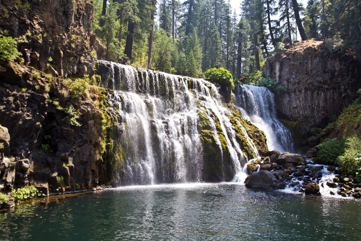 Waterfall on the McCloud River near Mount Shasta, California