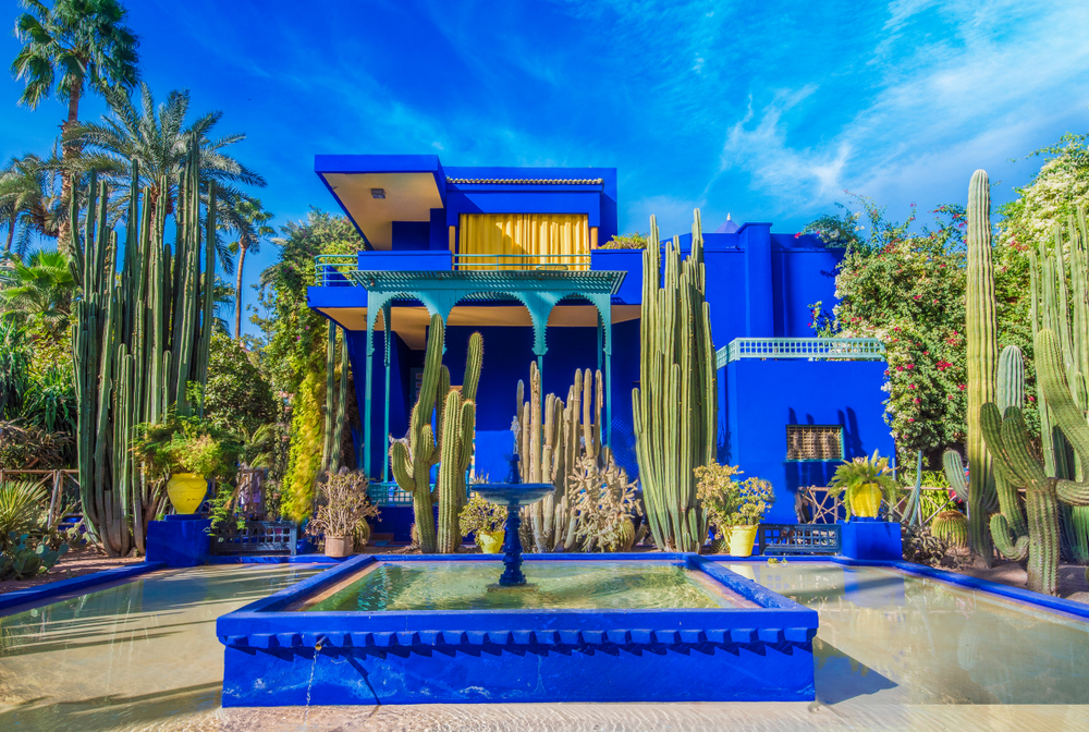 The Jadrin Majorelle in Morroco