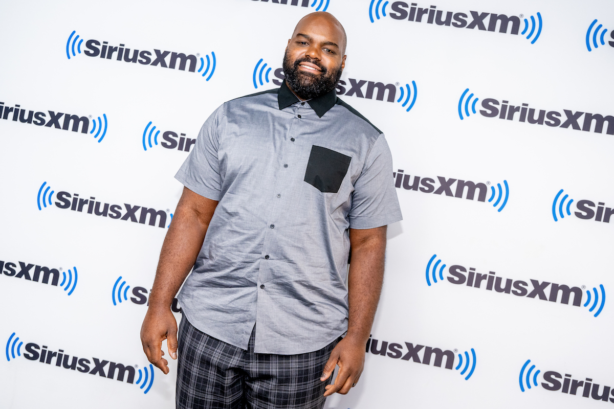 Michael Oher at SiriusXM Studios in August 2023