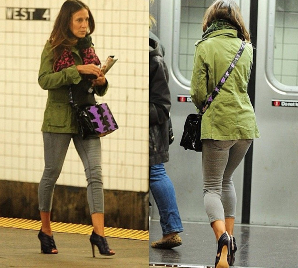 Sarah Jessica Parker Celebrities Using Public Transportation