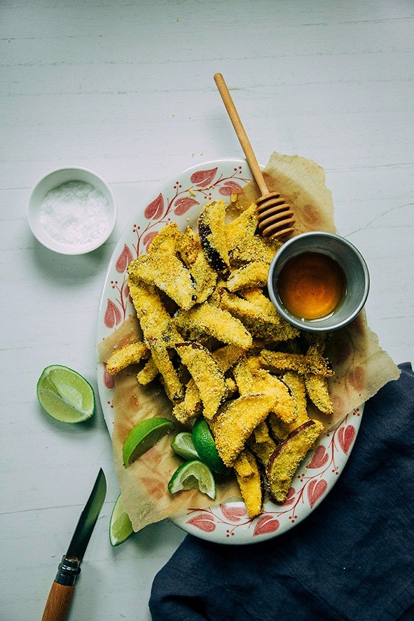 crispy eggplant polenta bites