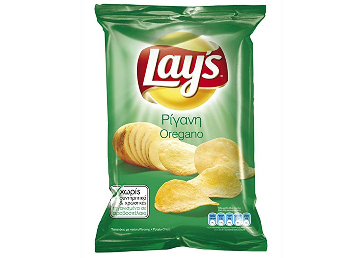 lays oregano flavored chips bag