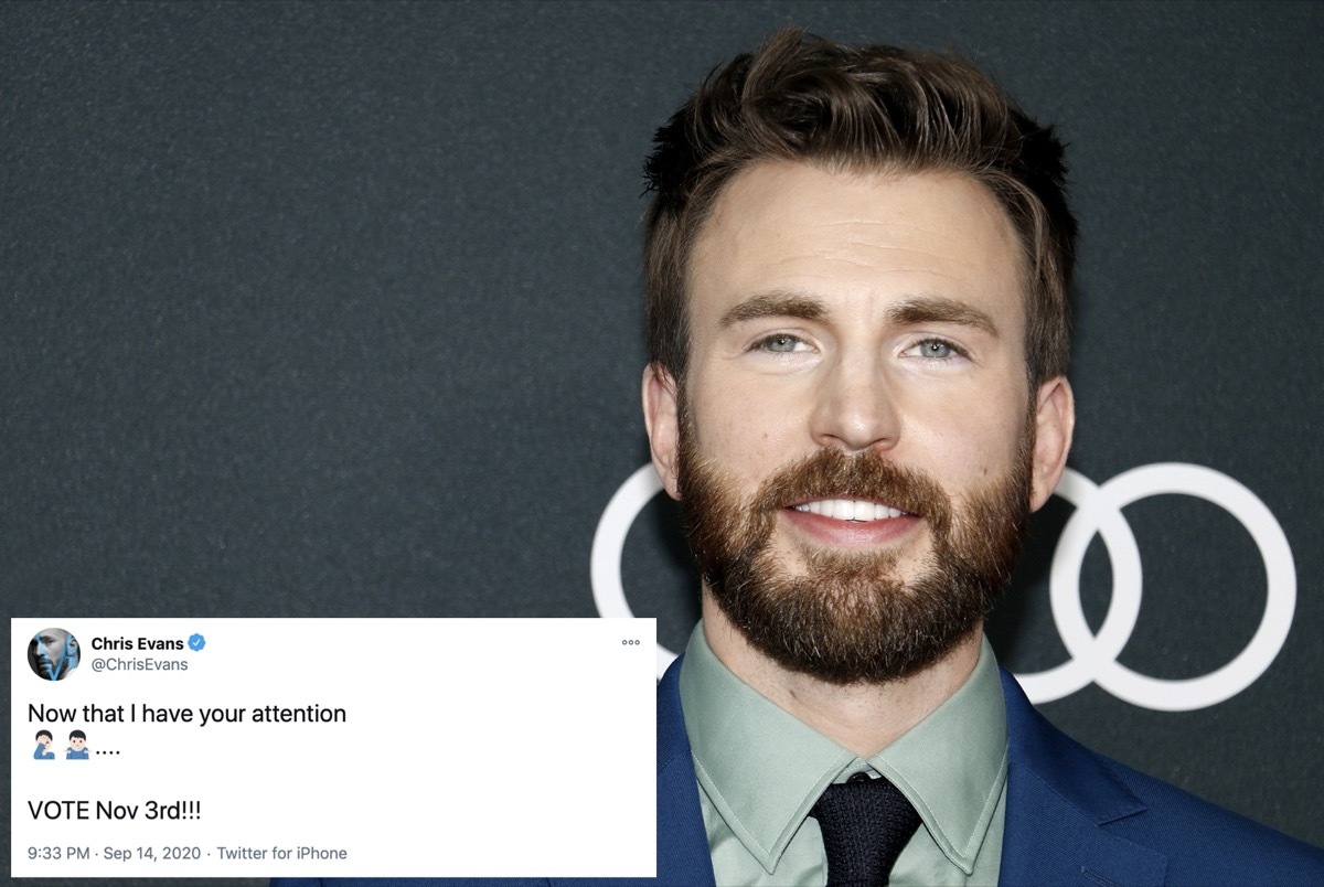 Chris Evans and a Twitter Post