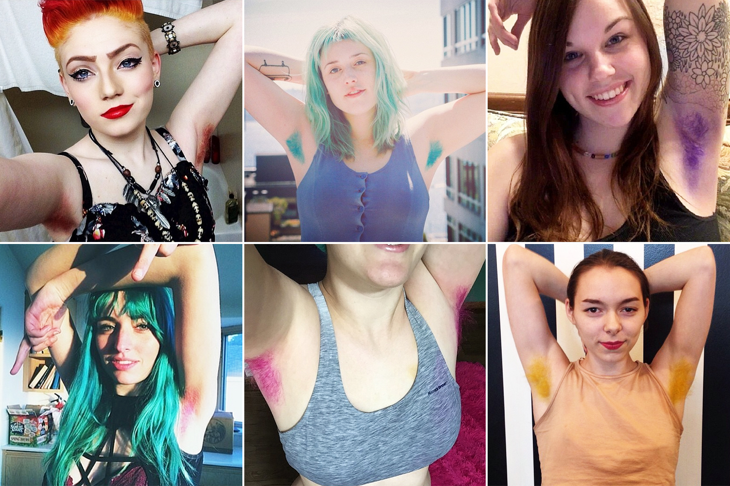 10. Dyed armpit hair