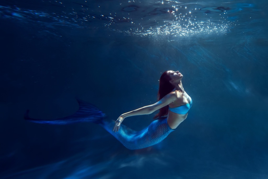 woman swimming