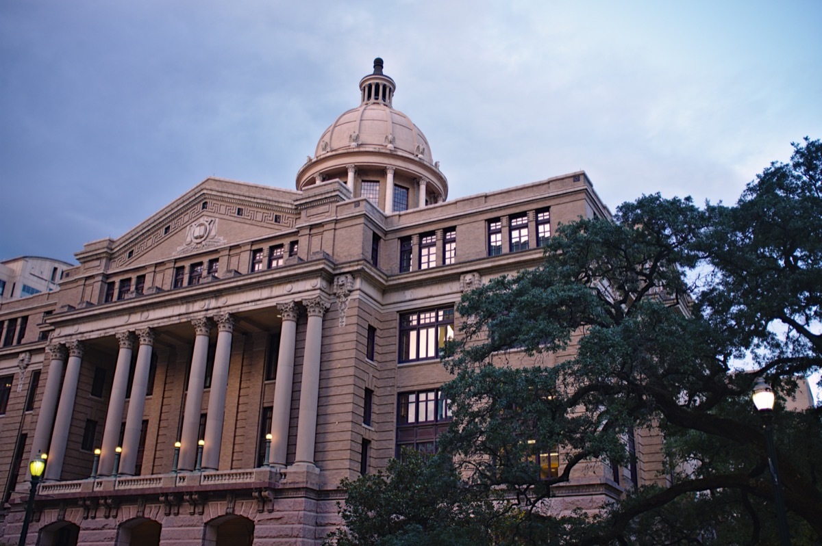 Harris County court house in Texas