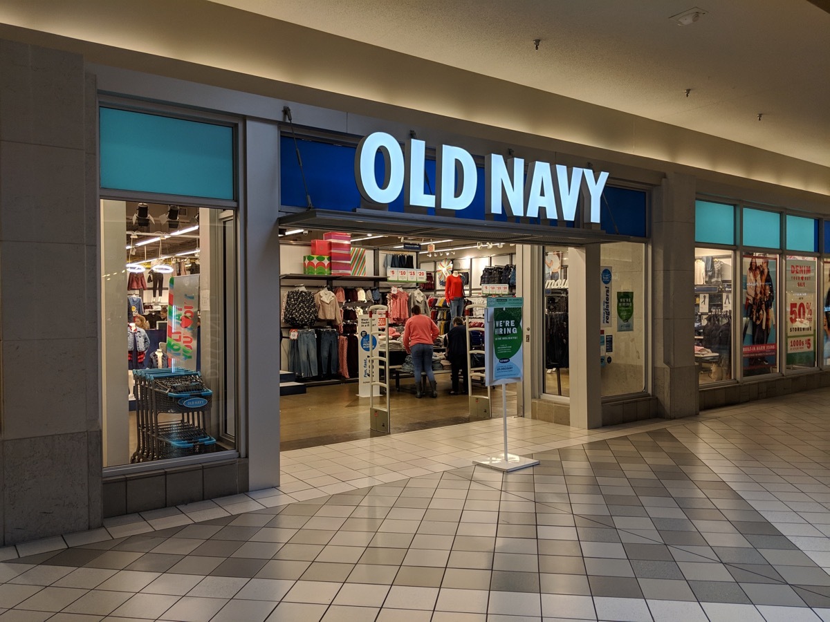 Dayton, Ohio - November 2, 2018 : Old Navy location at Dayton Mall