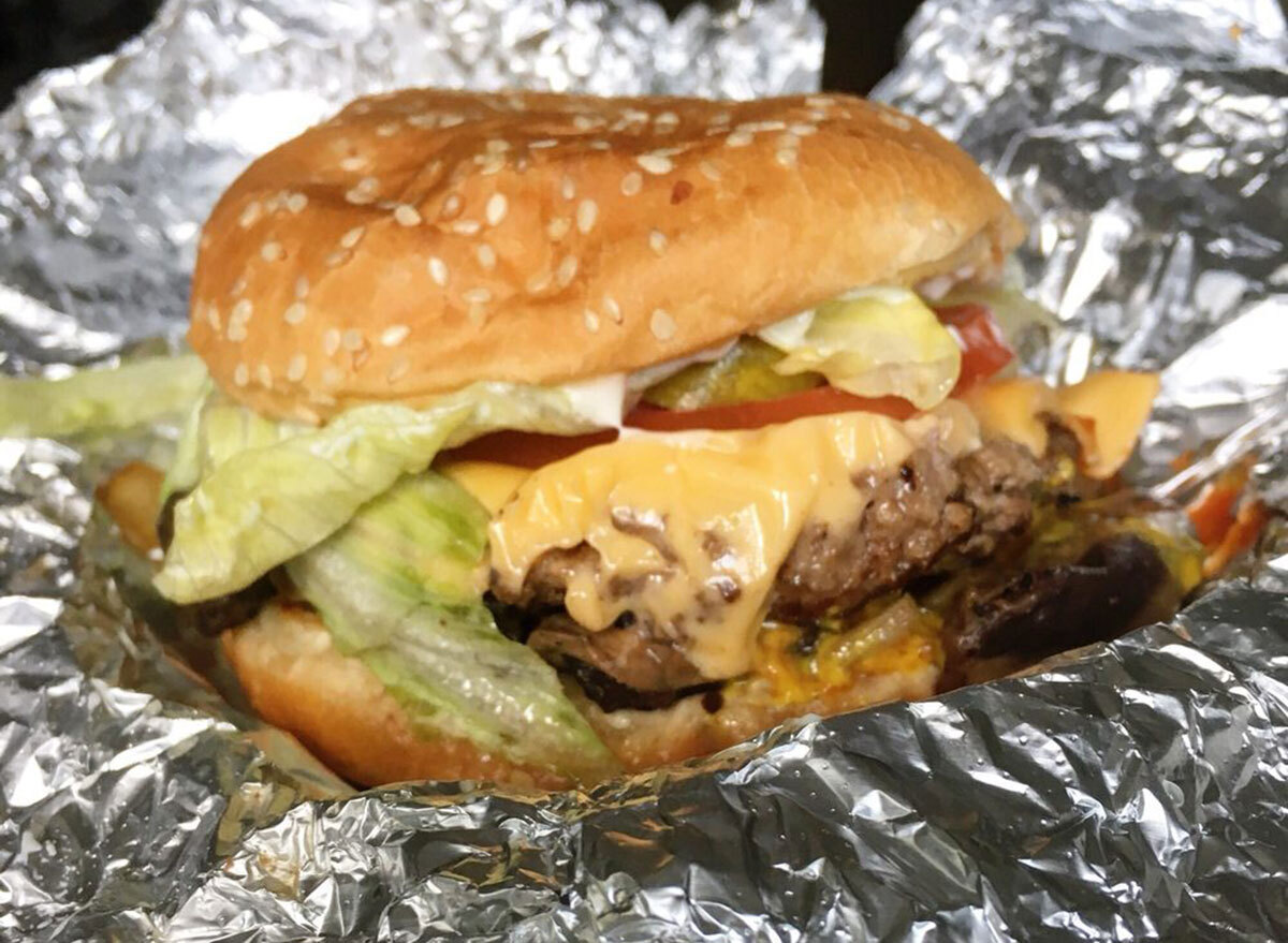 five guys cheeseburger