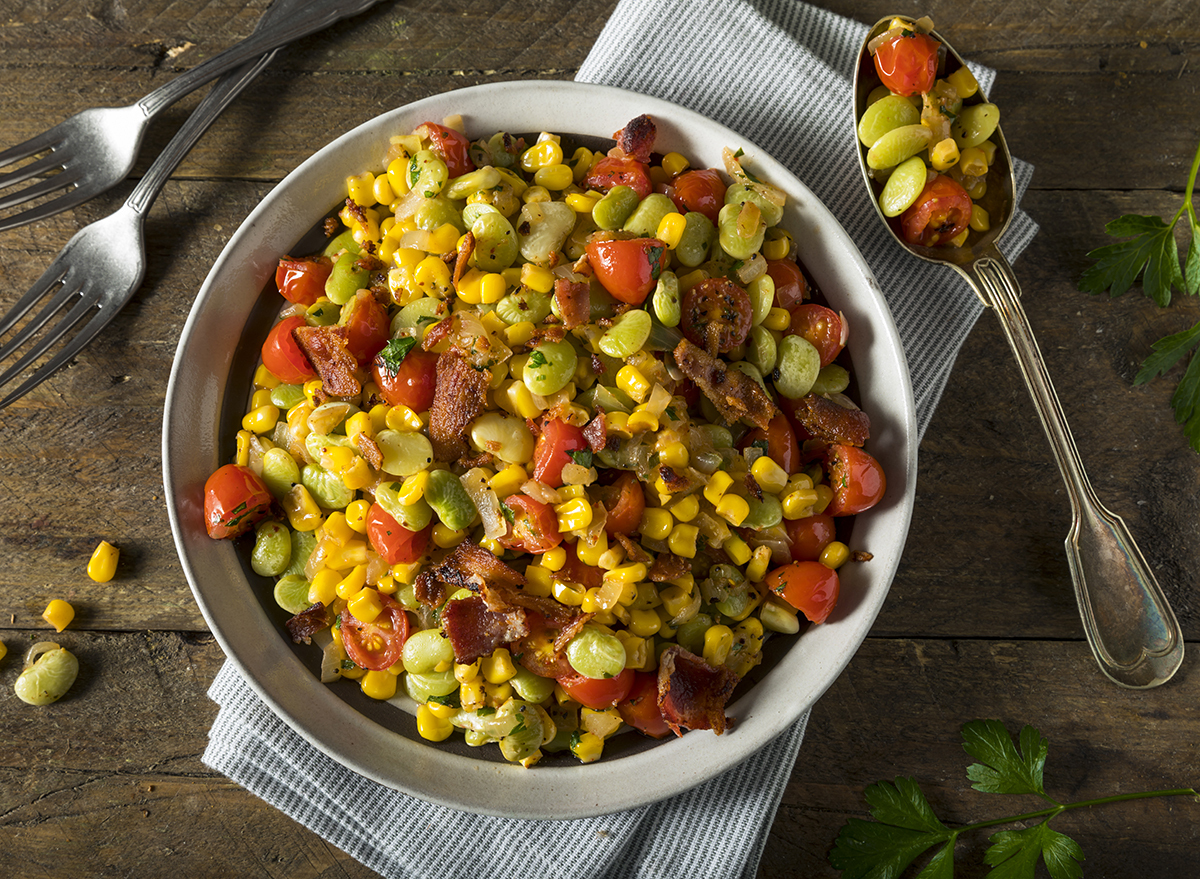 homemade succotash