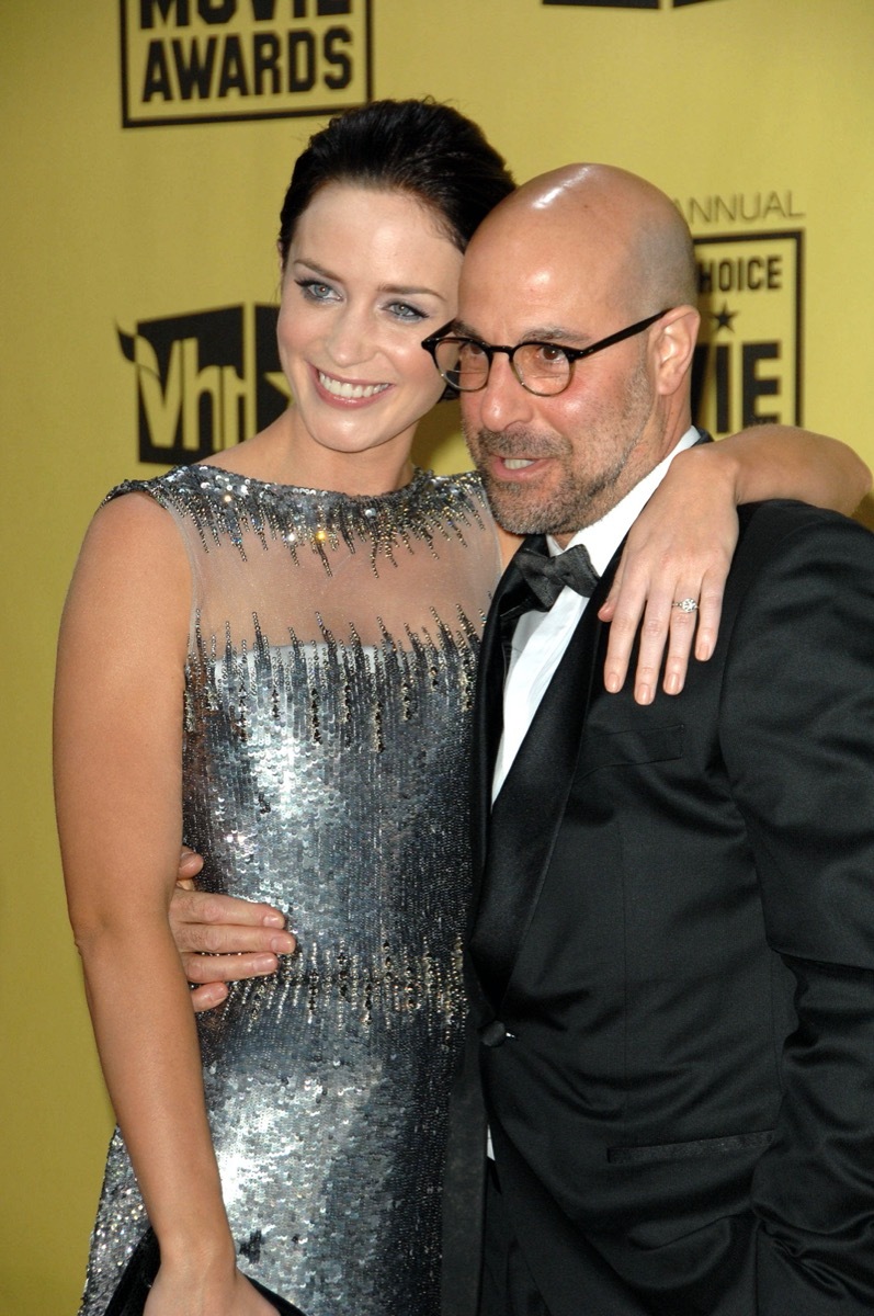 Emily Blunt and Stanley Tucci