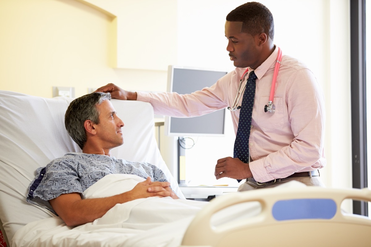 Doctor and patient in hospital