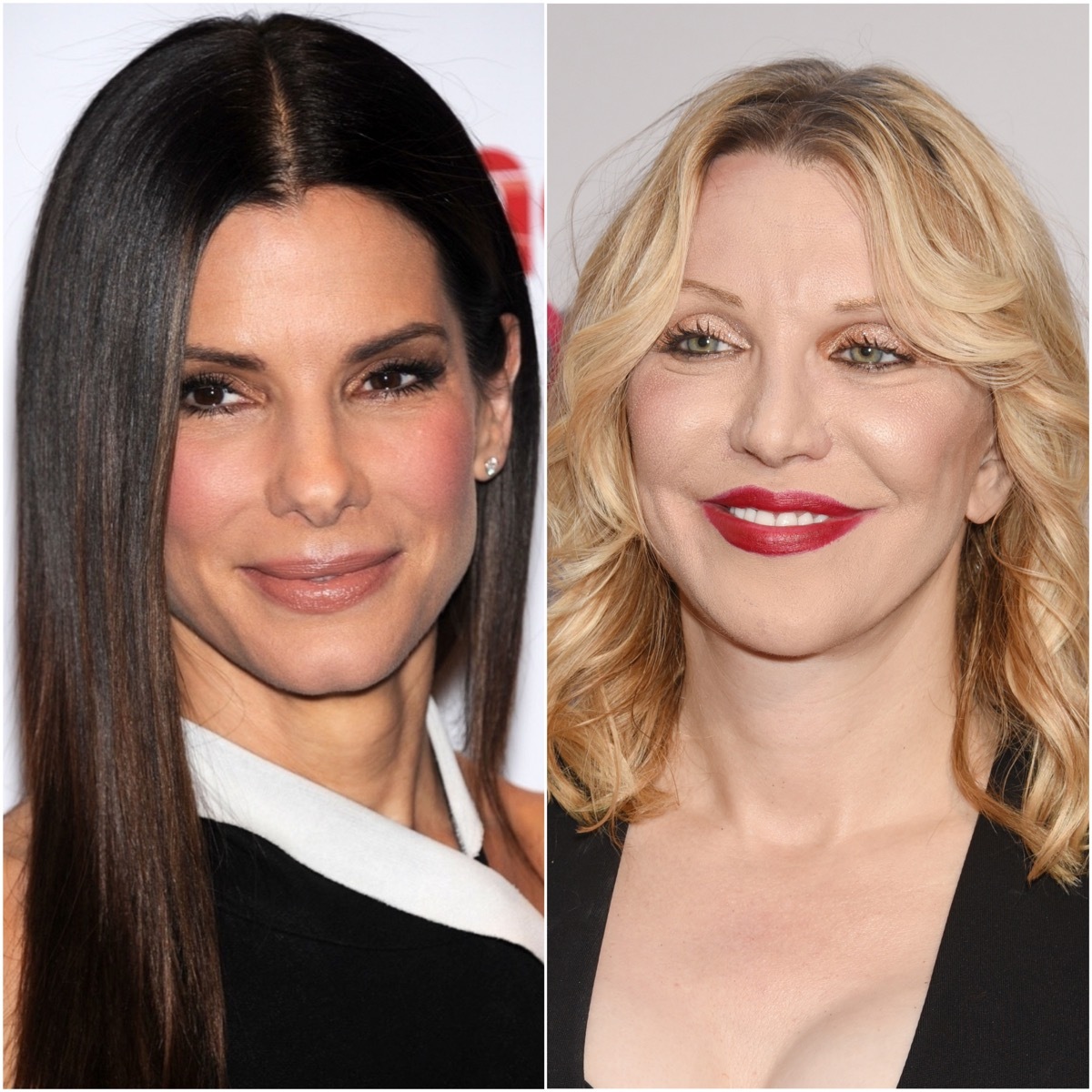 Sandra Bullock and Courtney Love