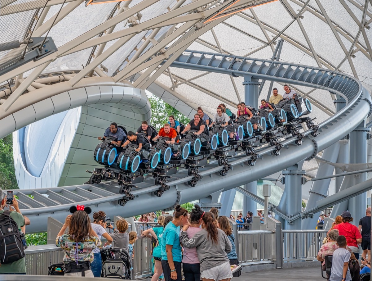 tron lightcycle rollercoaster