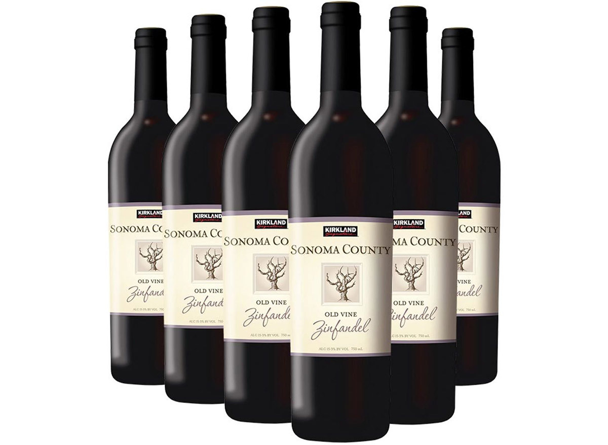 kirkland zinfandel in bottle