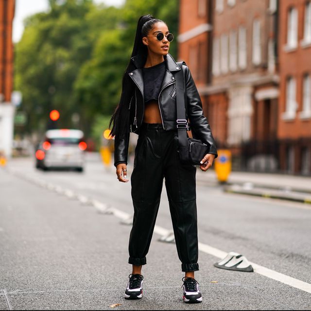 All black  | 9 Best Leather Jacket Outfit Ideas | Her Beauty