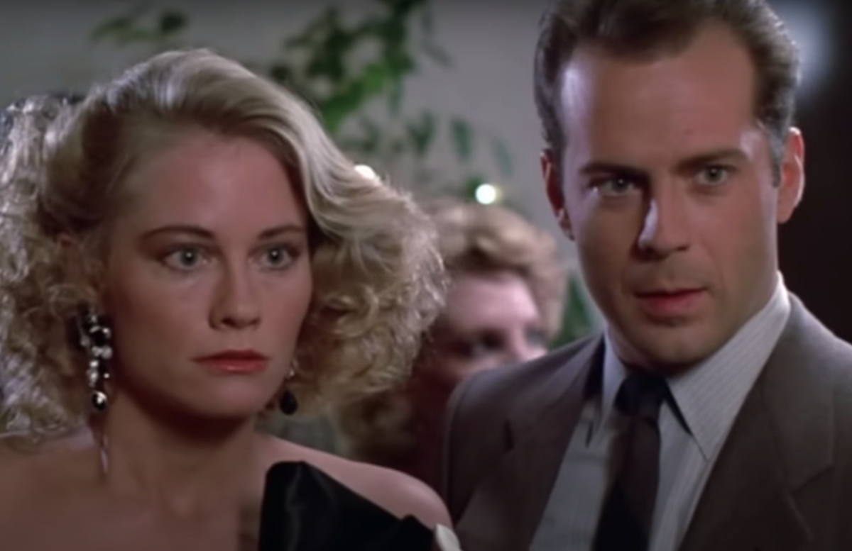 Cybill Shepherd and Bruce Willis in 