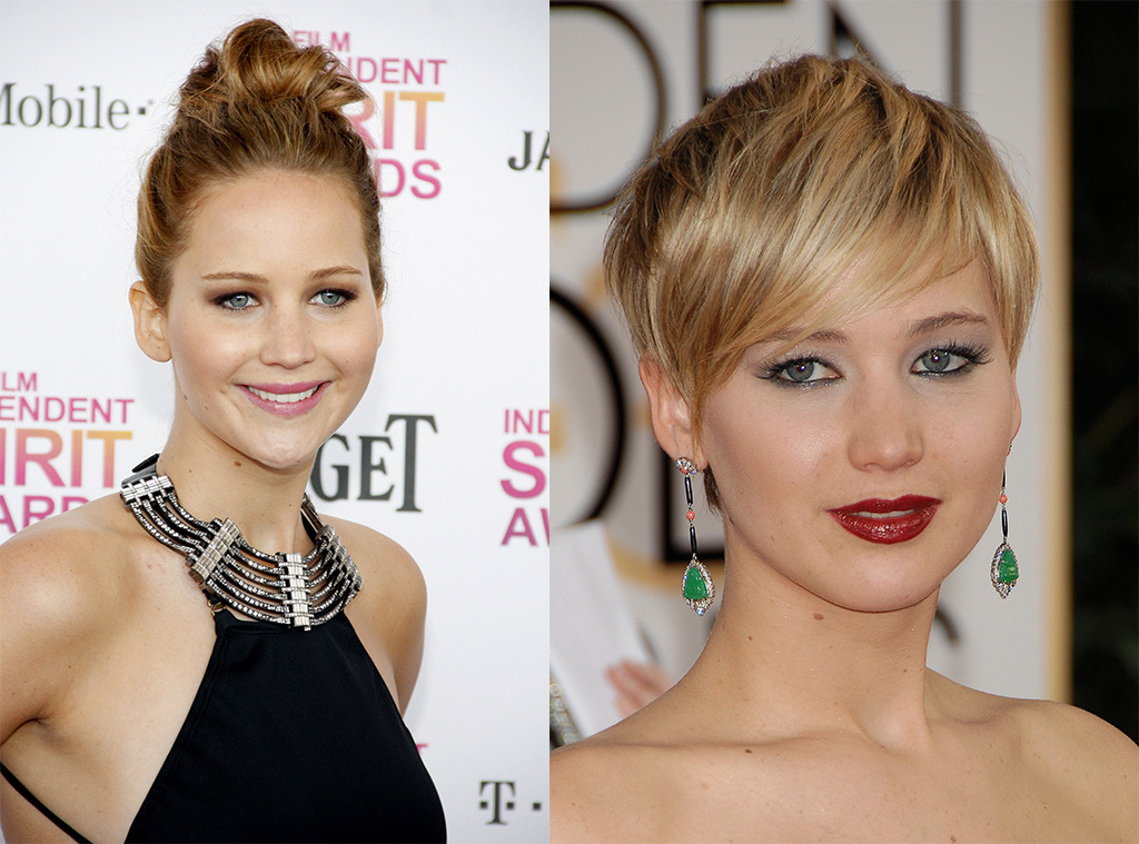 Jennifer Lawrence hair transformation