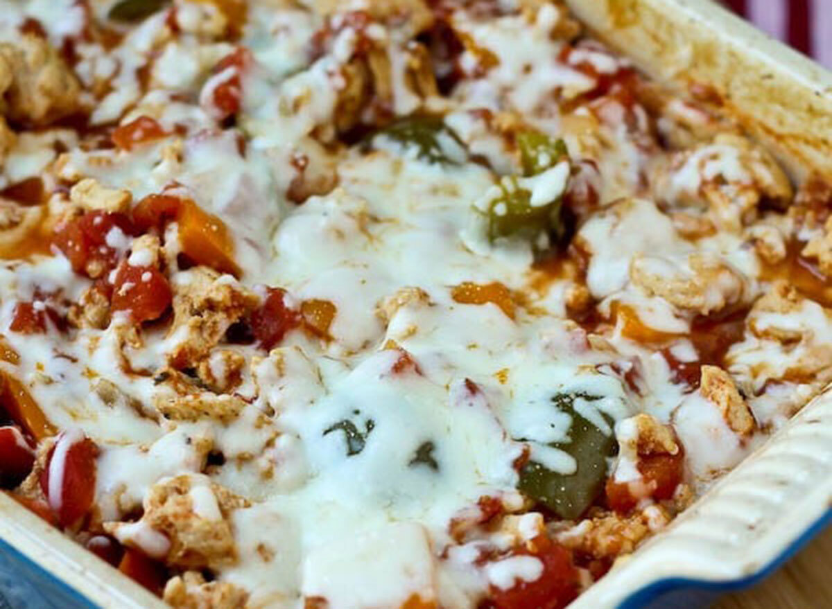 turkey stuffed pepper casserole