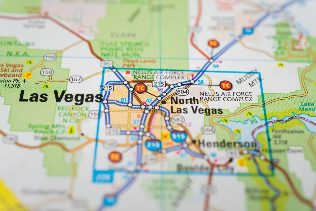 north las vegas map